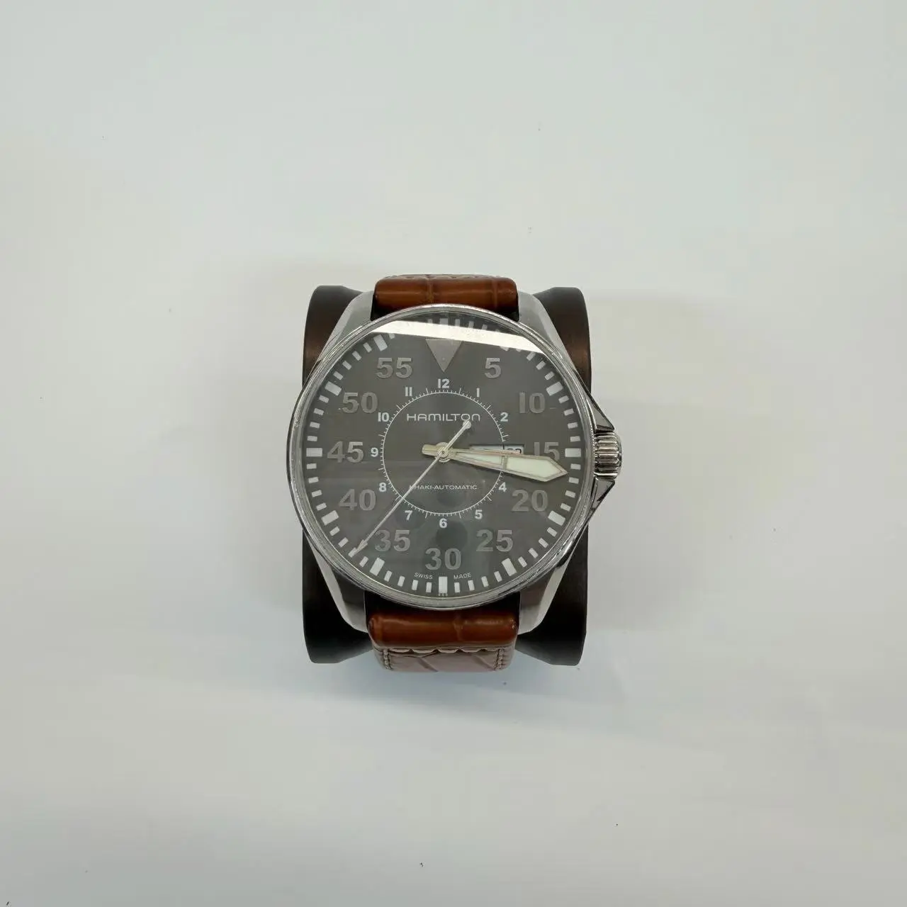 Hamilton Khaki Aviation Large Pilot Watch, Stainless Steel Case, Sapphire Crystal, Matte Grey Dial, Automatic Movement, 46mm Case Diameter, N23363641, S899
