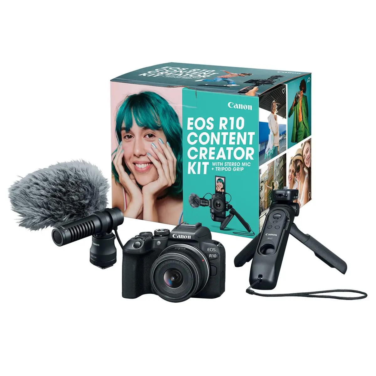 Canon EOS R10 Mirrorless Camera with 18-45mm Lens Content Creator Kit