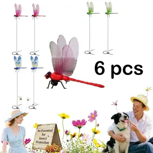 Dragon Fly Clips for Bugs Repellent – Natural Pest Control Outdoor Hanging Ornament for Garden, Patio, Camping – No Sprays, No Chemicals, Just Predator Logic
