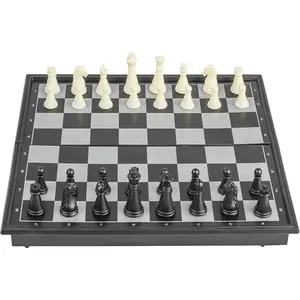 Travel Chess Set Magnetic Portable Folding Chess Board Small Mini 7.6 Inch Compact & Durable for On-The-Go Gaming