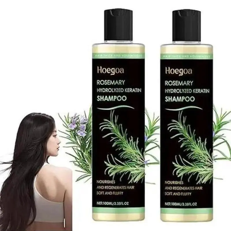 Natural Plant Extract Rosemary Shampoo (100ml) - Alcohol-Free Gentle Cleanser for  Growth, Grease Control, Dandruff Relief, Scalp Hydration, and Smooth, Easy-to-Style  brazilian oily