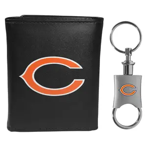 Siskiyou Sports NFL Tri-fold Wallet & Valet KeyChain