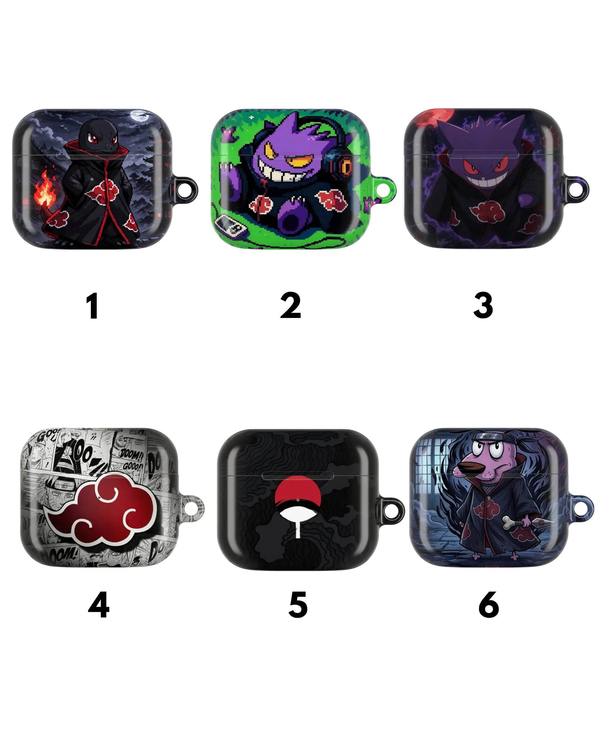 Ninja Style Pocket Monster Protective Cover, Aesthetic Case for AirPods Pro 1/2/3 & AirPods 1/2/3/4, Gift for Anime Lovers