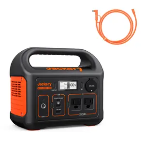 Jackery Portable Power Station Explorer 300 and 5m Extension Cord, 293Wh Backup Lithium Battery, Solar Generator for Outdoors Camping Travel Hunting Blackout