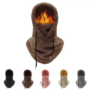 Windproof Cap Outdoor Hat Ski Mask, Adjustable Warmer Balaclava Ski Mask Winter Face Cover for Skiing, Riding Motorcycle
