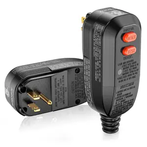 GFCI Replacement Plug Assembly Auto Reset 15 Amp 3 Prongs, 5  Warranty, Ground Fault Circuit Interrupter Safety Plug for  Washer, Hot Tub, Air Conditioner, Hair Dryer