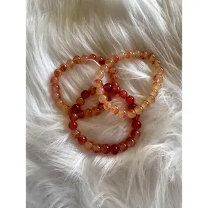 Red and Orange Beaded Bracelet