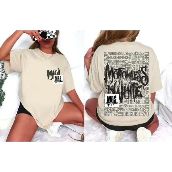 Motionless tshirt Song title concert shirt