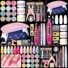 12 Colors Nail Art Kit UV LED Nail Lamp Beginners Home Manicure Nail Polish Set Nail Drill nails kit set gel nail polish set Poly Gel Set, Nail Care, Manicure Salon Set