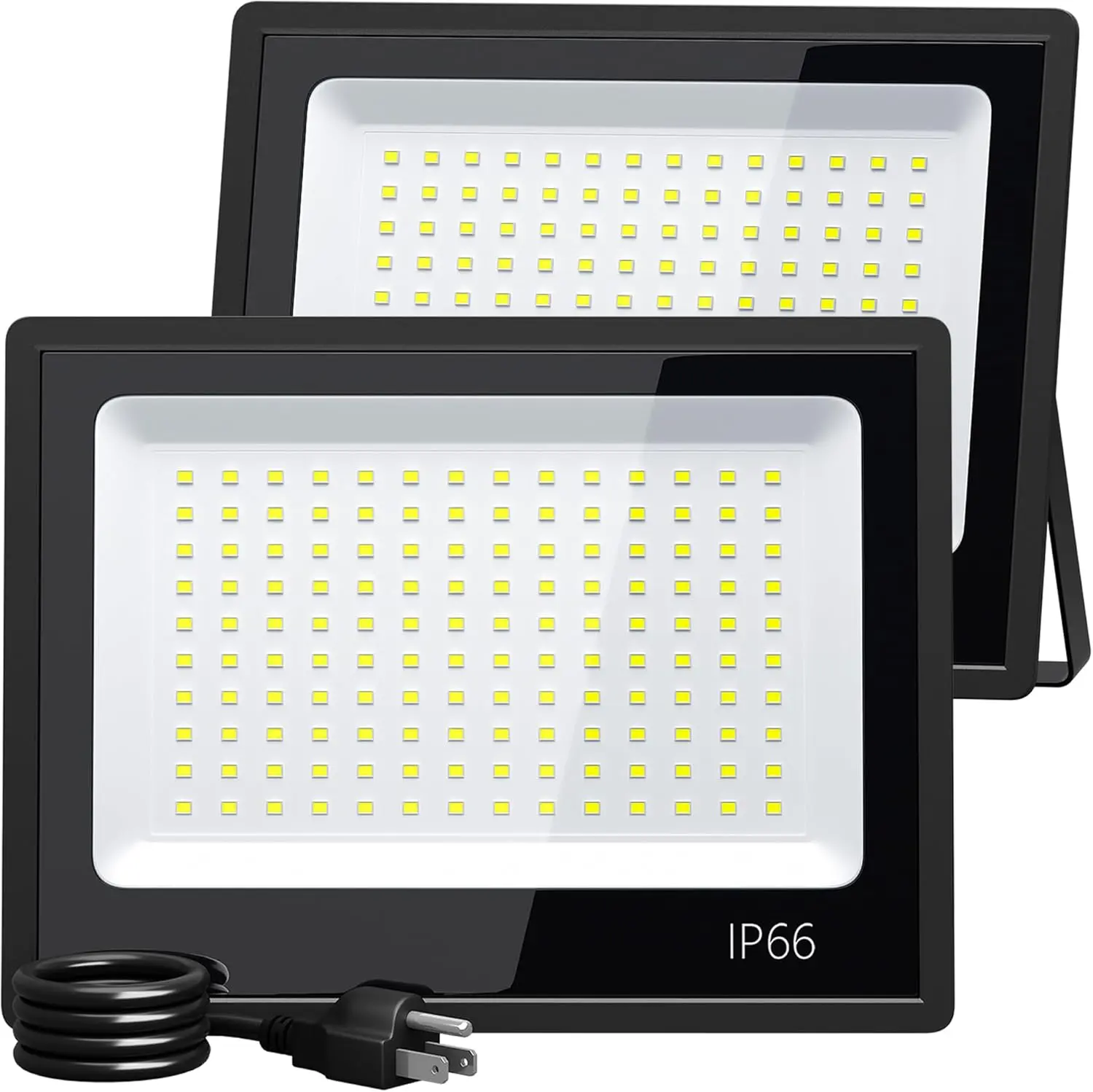LED Flood Light Outdoor, High Power Commercial Work Light, IP66 Waterproof Daylight Super Bright Security Stadium Lights for Parking Lots, Warehouses, Yard (100 Watts)