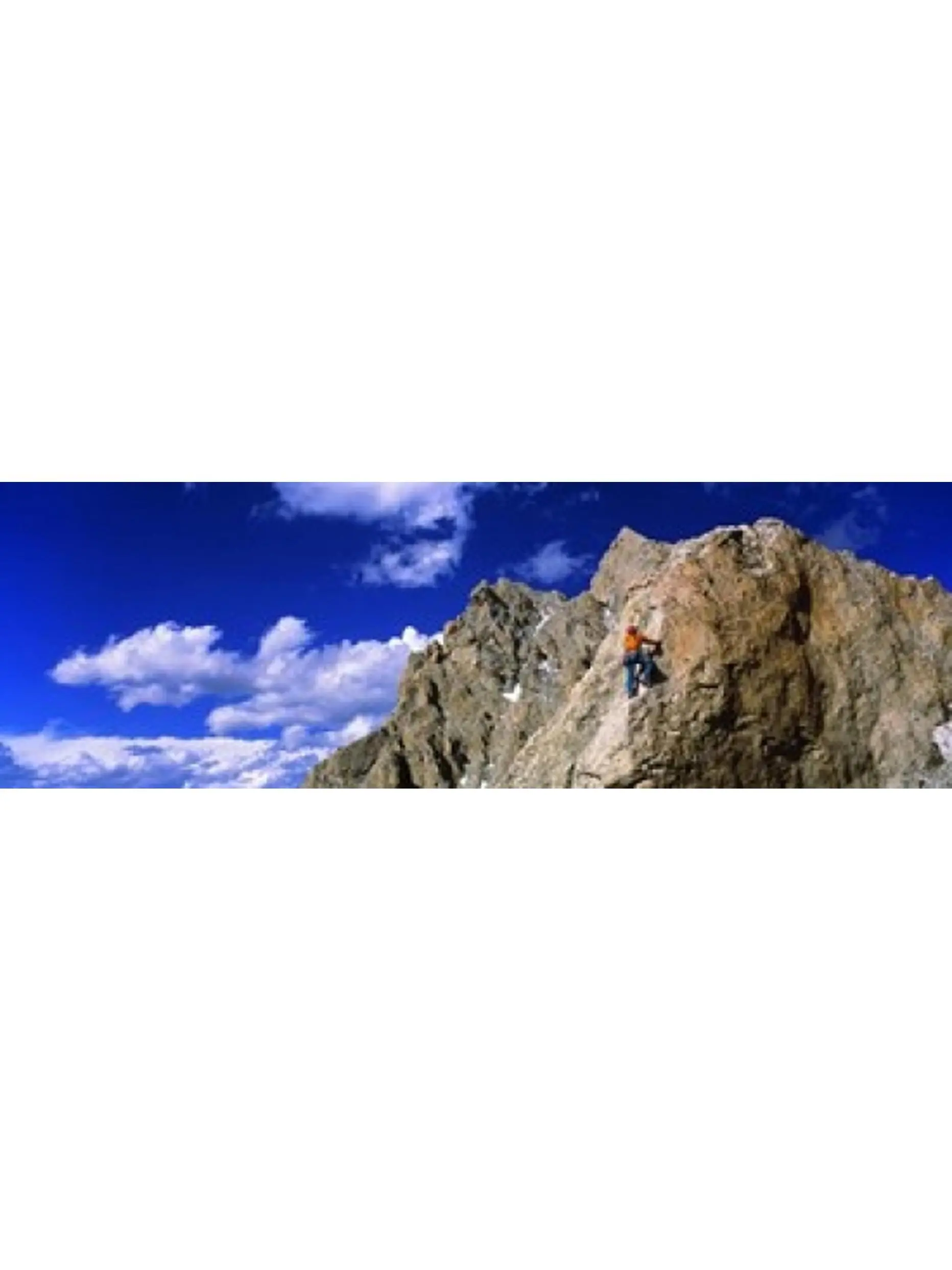 212 MAIN Artistic Rock Climber Photo Poster Print - Grand Teton National Park, Wy, USA - 18x6 in Wall Decor for Room