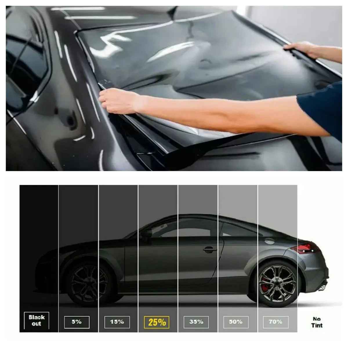 300cm Uncut Window Film Roll, 5%-50% Vlt, 20x10ft, Privacy Protection for Car Home Office Glass, Easy Installation, Window Privacy Films