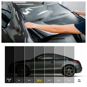 300cm Uncut Window Film Roll, 5%-50% Vlt, 20x10ft, Privacy Protection for Car Home Office Glass, Easy Installation, Window Privacy Films