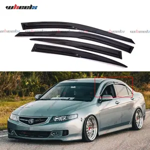 2004-2008 – Acura TL – Tape-On Window Visors - 4-Pieces Double-Sided Tape Rain Guards , Rain Protection UV Defense Wind Vent Deflector, Car Exterior Accessories fathersdaygift fathersdaygift