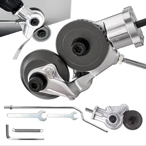 Upgraded Electric Drill Plate Cutter, Metal Nibbler Drill Attachment for Cutting Machine,Sheet Metal Cutter Tool with Adapter for Cutting Various Metals Materials Such As Aluminum,Steel,Copper,Iron