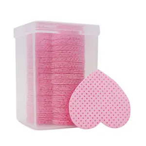Heart Shaped Makeup Remover Pads, 1set/4sets Xmas Double Sided Dry Cleaning Wipe, Multi-purpose Non-woven Fabric Wipe, Cosmetic Cleaning Pads, Beauty & Personal Care Supplies, Christmas Gift