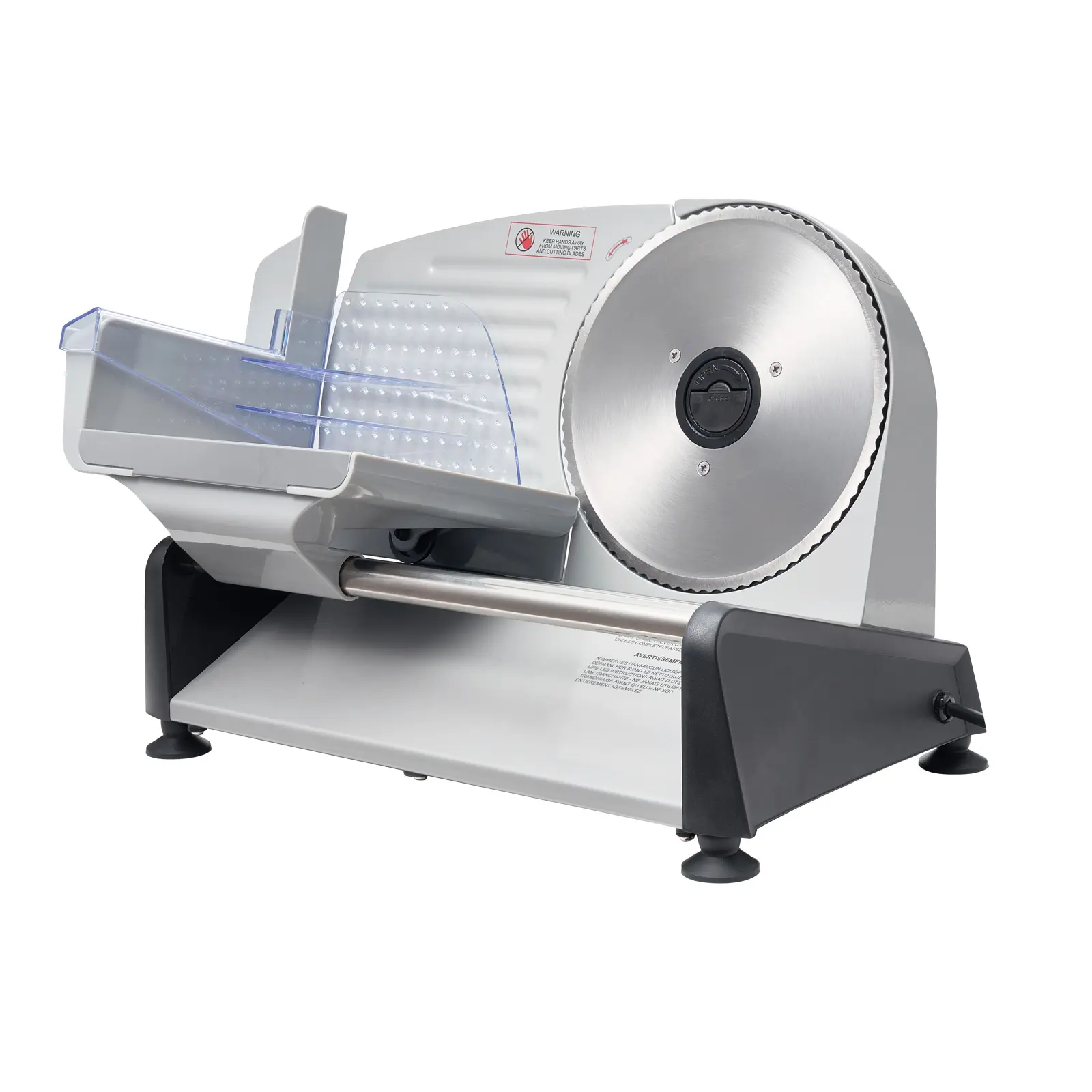 Meat Slicer, 7.5 inch 200W Electric Deli Slicer Machine with SUS420 Blade, 0-0.6 inch Adjustable Thickness, ETL Certified Home Food-Slicer for Meat, Ham, Baguett, Steak
