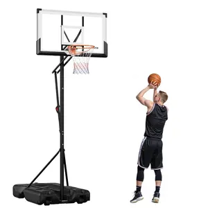 VEVOR Portable Basketball Stand, 10 ft Height Adjustment Basketball Hoop Goal, Basketballs Hoop Outdoor with 50 inch PC Backboard for Kids, Adults in Schools, Parks, Indoor Outdoor UseVEVOR Super Brand Day