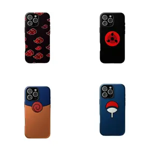 Anime Ninja Pattern Akatsukis-Narutos Japanese Hidden Leaf  Phone Case for iPhone 17 13 14 15 16 Pro Max/Samsung Galaxy s23 s24 + Ultra Cover Protection