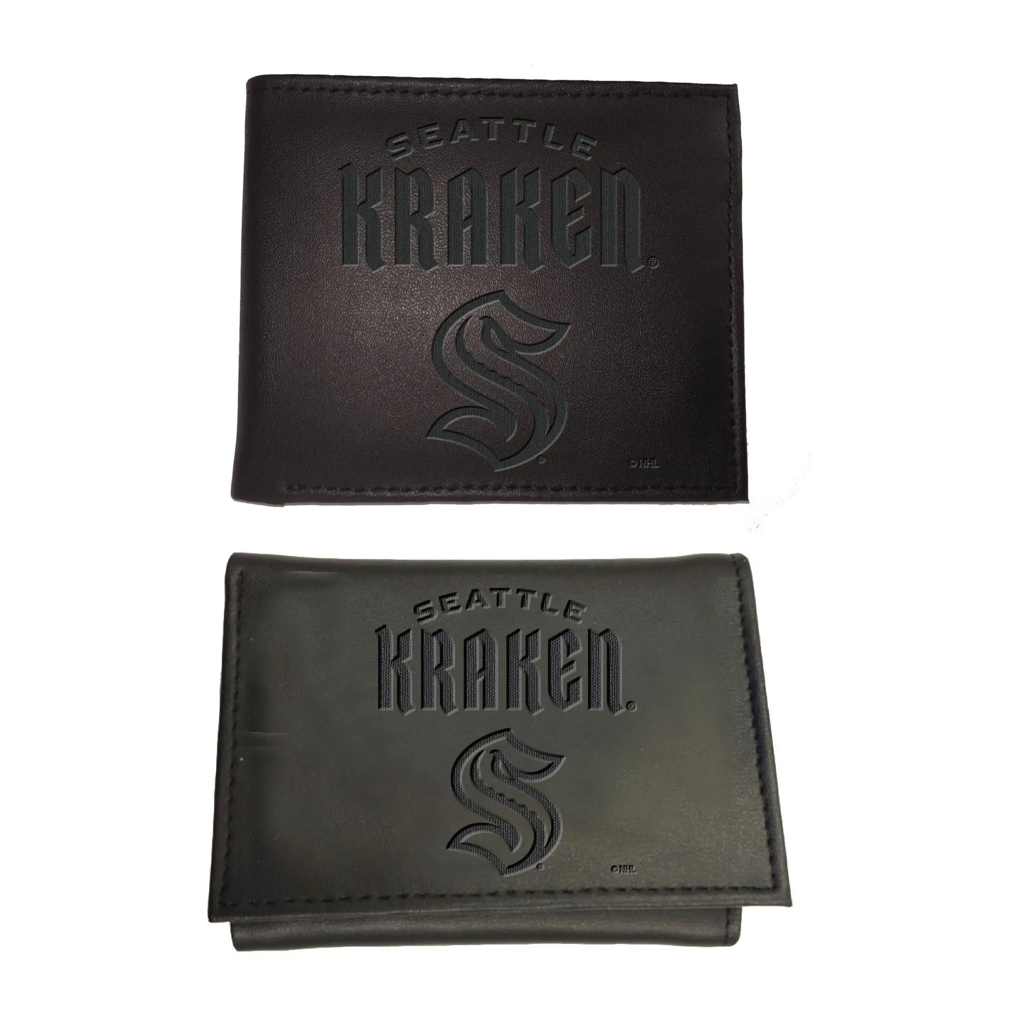 Evergreen NHL Bi-Fold & Tri-Fold Black Wallet Gift Set