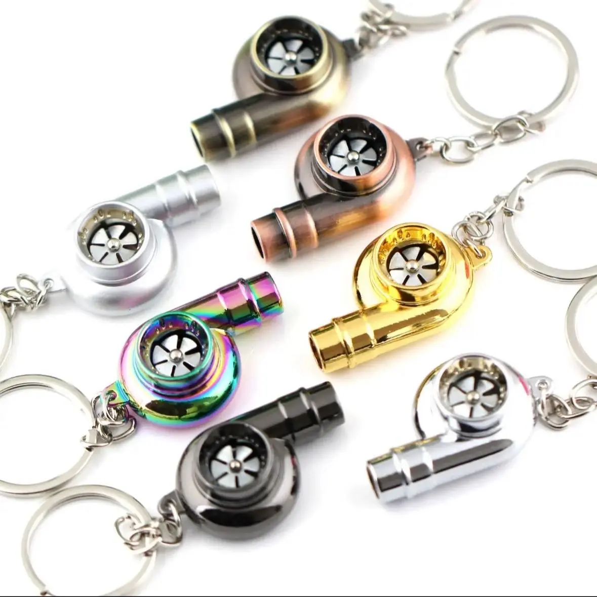 Turbo keychain with whistle Turbo keychain with whistle