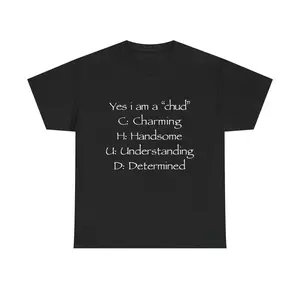 Yes I Am A Chud T Shirt Featuring Chud Acronym Meme Unisex Cotton Tee