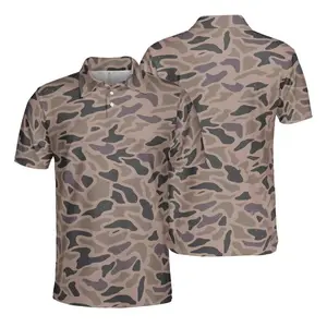 Performance Polo for Men | Classic Deer Camo Polo | Retro Duck Camo Vibes | Polo Built for the Outdoors
