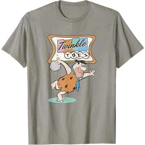 The Flintstones Twinkle Toes Fred Flintstone Bowling Alley T-Shirt