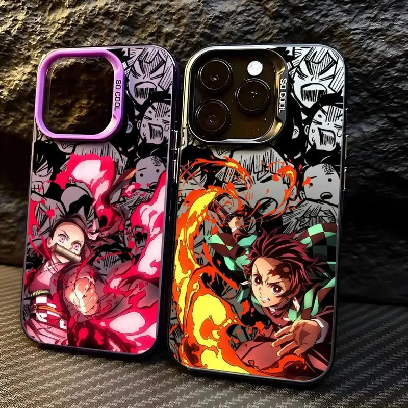 Anime Demon Slayer Tanjiro Phone Case, Matte Back Cover for iPhone 17, 16, 15, 14, 13, 12, 11 Pro Max Plus, X, XR, XS Max