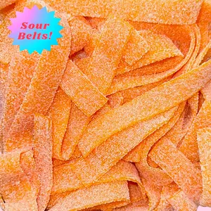 Super Sour Mango Belts! - Belt Candy Lovers, Mouth-Puckering Candy, Face-Scrunching Snack, Tasty Mango Belts - Soft, Tart & Sweet! Resealable Pouch