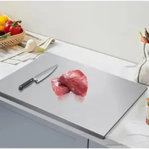 Non-slip Stainless Steel Chopping Board,Stainless Steel Heavy Duty Cutting Board