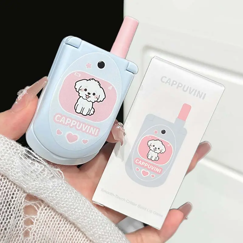 Touchscreen Cute Beast Solid Lip Balm Dual Color Long-Lasting Moisturizing Hydrating Lip Gloss Non-Flammable No Ca Prop 65 Warning Coconut Oil Lip Care