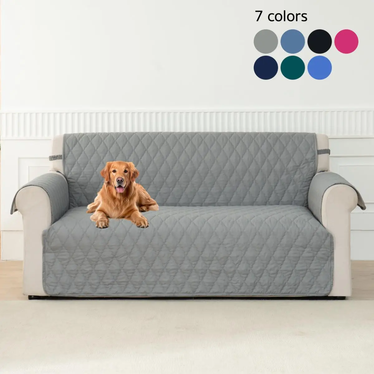 Waterproof, 1 Set Stain Resistant Sofa Slipcover with Elastic Strap, Sofa Protector for Home Living Room, Sofa Protector for Pet Families, Universal Sofa Protector, Sofa Covers, Waterproof Couch Cover, Slipcovers for Couches and Sofas