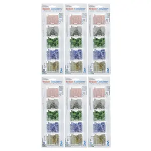Elizabeth Ward Bead Storage Solutions 5 Piece Craft Storage Containers (6 Pack)