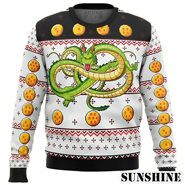 Dragonball Z Shenron Dragon Ball Z Ugly Christmas Sweater Xmas