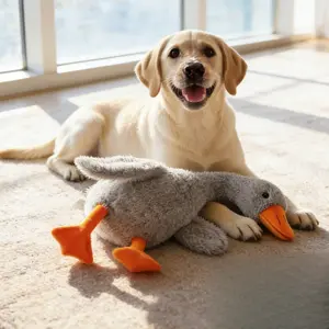35.4 Inch Super Large Plush Duck Toy – Safe No Choking Hazard, Washable, All Pet Sizes, Perfect Pet Gift