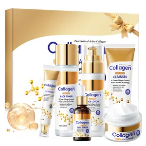 Collagen Moisturizing Multi-Pack Skincare Set - Anti-Aging Moisturizer Kit for Adults, All Skin Types, Daily Hydrating & Nourishing Routine