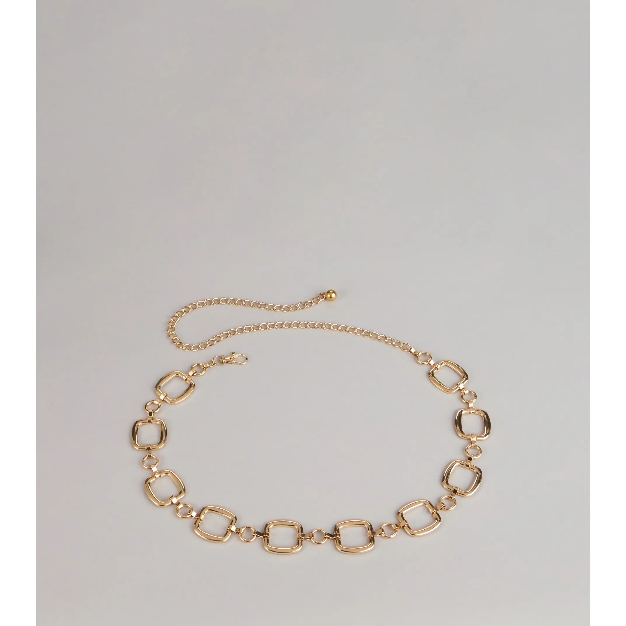 Chic Impact Square Chain Belt