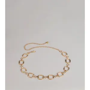 Chic Impact Square Chain Belt