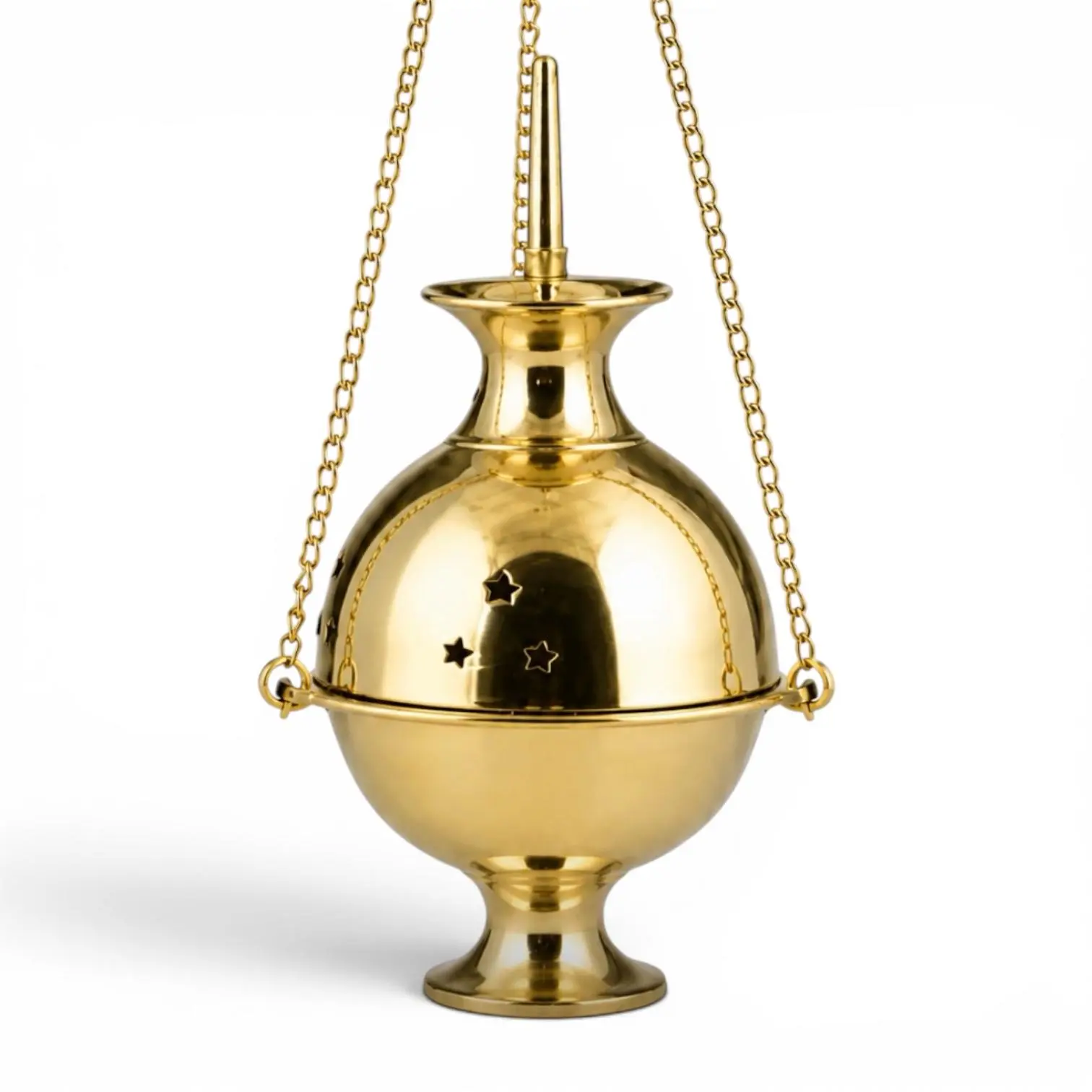 EXTRA LARGE Brass Hanging Censer Burner