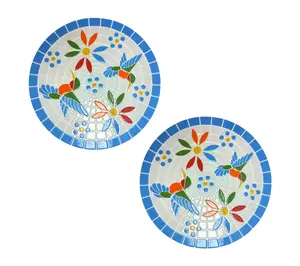 Temp-tations Outdoors S/2 Decorative Mosaic Stepping Stones
