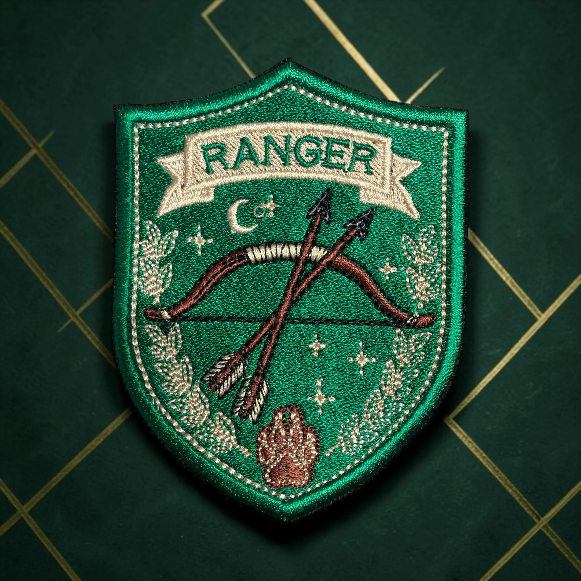 Dungeons & Dragons Ranger Embroidered Applique Patch, 3.87in x 3.02in Sewing Trim & Embellishment