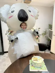 Christmas New Koala Inflatable Costume, Funny Prank Party Prop, Adult Performance, Holiday Party Supplies, Toy