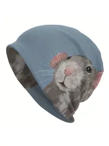 Adorable Little Mouse Men's Brimless Hat Trendy Hat Ski Hat Beanie