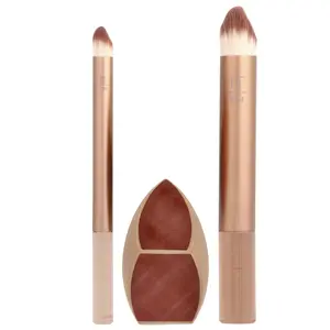 Real Techniques Makeupsaver Sponge + Brush Trio, 3 Piece Set