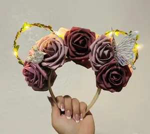 Butterfly floral light up mouse ears