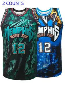 Men's Basketball Jersey, Apparel Jersey, Jersey Top, Breathable & Sweat-Wicking Polyester Basketball Vest, Loose Fit for Outdoor Sports, Training & Casual Wear
