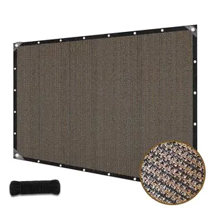 HOMEYA 90% Shade Cloth for Garden -3.3 / 6.6 / 12 / 16 FT Durable Mesh Tarp with Grommets, Sunblock Net for Patio for Plants Greenhouse Outdoor Pergola Sun Shade Neting for Chicken Coop Cover Aluminum Frame Canopy