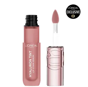 Hyaluron Tint Lip Stain-Serum, Instant Lip Hydration, with Hyaluronic Acid, L'Oréal Paris