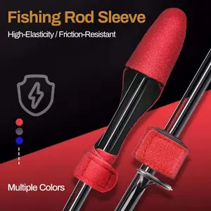 Hook-and-Loop Fishing Rod Straps - Elastic Non-Slip Fastening Bands for Securing Fishing Rods & Lure Rigging​